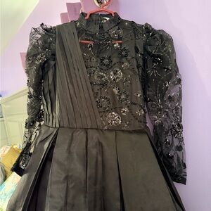 Elegant Black Lace Dress